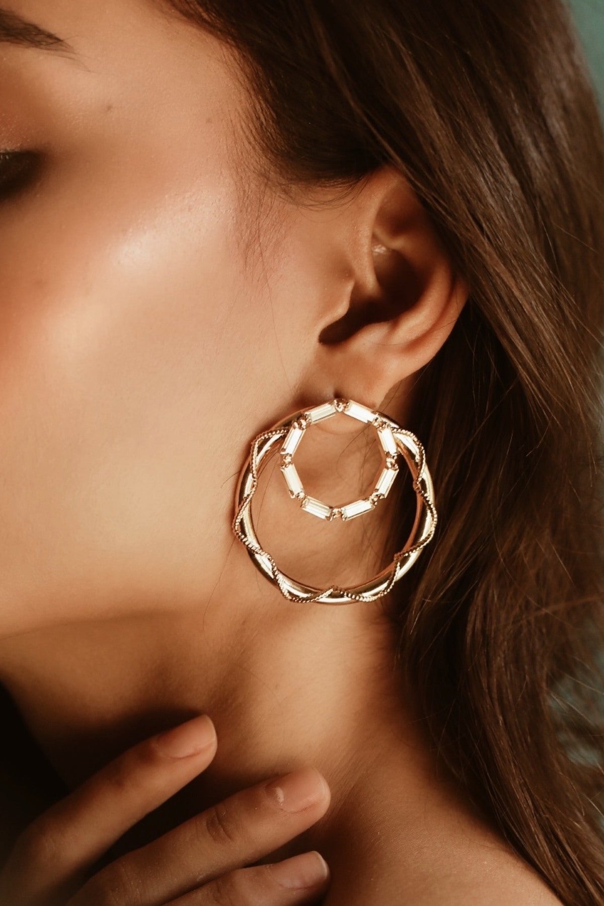 Buy Two Round Hoops For Women Online at ScrollnShops